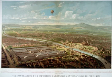 Panoramautsikt över 1878 års världsutställning i Paris. Paris, Musée Carnavalet