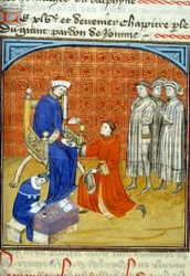 Philip VI, 512, 356r: Ansökan om auktorisation till Toulouse kommunala bibliotek (tel: 05 62 27 66 66)