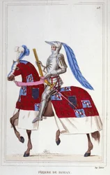 Pierre, Viscount de Rohan, Sire de Gie (1451-1513). marskalk av Frankrike. Gravyr från 1830.