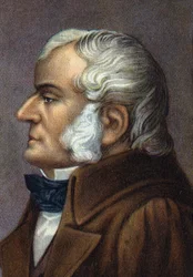 Porträtt John Dalton, engelsk fysiker och kemist.