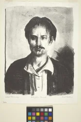 Porträtt av John Carroll (bläck)