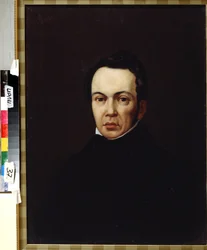 Porträtt av författaren, orientalisten och journalisten Osip Senkovsky (1800-1858) (Porträtt av författaren, orientalisten och journalisten Osip Senkovsky). Anonym målning. Olja på duk, omkring 1830. Romantik. Institutet för rysk litteratur IRLI (Pushki Ho