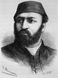 Porträtt av Abdul Aziz (Abd-ul-Aziz eller Abd Ul Aziz eller Abdulaziz eller Abdul-Aziz)