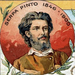 Porträtt av Alexander Alberto da Rocha Serpa Pinto. Portugisisk upptäcktsresande (1846-1900).