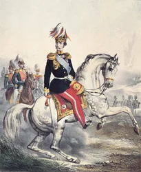 Porträtt av Alexander II Nikolajevitj (färggravyr)
