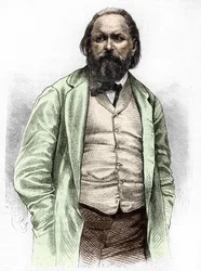 Porträtt av Alexander Ivanovich Herzen (Hertzen) 1812-1870.
