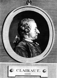 Porträtt av Alexis Claude CLAIRAUT (1713-1765) fransk matematiker.