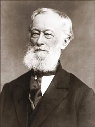 Porträtt av Alfred Krupp (1812 - 1887), fotografi mellan 1870 - 1887.