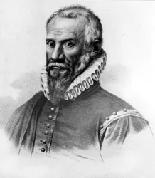 Porträtt av Ambroise Paré (1509-1590), fransk kirurg
