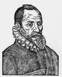 Porträtt av Ambroise Paré (1509-1590), fransk kirurg