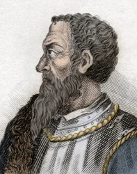 Porträtt av Andrea Doria (1466-1560), italiensk krigsman.