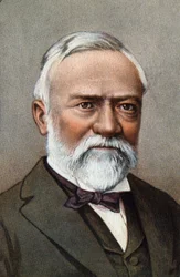 Porträtt av Andrew Carnegie .
