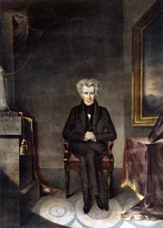 Porträtt av Andrew Jackson (1767 - 1845), amerikansk statsman.