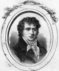 Porträtt av Antoine Desaugiers (1772-1827), fransk låtskrivare.