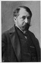 Porträtt av Arthur Schnitzler (1862 -1931), österrikisk judisk författare och läkare.
