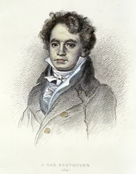 Porträtt av Beethoven (1814) - gravyr