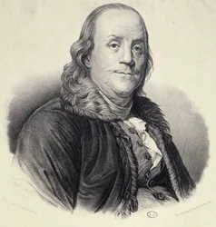 Porträtt av Benjamin Franklin
