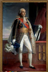 Porträtt av Bon Adrien Jannot de Moncey, hertig av Conegliano (1754-1842), Marechal of Empire 1804, guvernör i Invalides från 1833 till 1842 Anonym målning. 1806 Sön. 2,15x1,33 m Paris, Musee de l