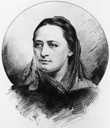 Porträtt av Bozena Nemcova