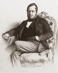 Porträtt av Camillo Benso greve av Cavour (1810 - 1861) - Porträtt av Camillo Benso, greve av Cavour (1810-1861).