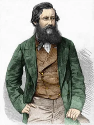 Porträtt av kapten Speke, brittisk upptäcktsresande (1827 - 1864).