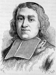 Porträtt av kardinal Fleury (1653 - 1743) (André Hercule de Fleury). Gravyr från slutet av 1800-talet i "Histoire de France"" av H. Martin.