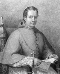 Porträtt av kardinal Giovanni Maria Mastai Ferretti (1792-1878), påven Pius (Pius) IX från 1846 till 1878