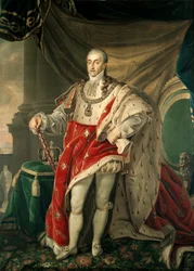 Porträtt av Carlo Felice av Savojen (olja på duk)