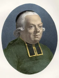 Porträtt av Charles, Abbe of the Epee (1712 - 1789), fransk pedagog.