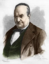 Porträtt av Charles Augustin Sainte Beuve (1804 - 1869) (Sainte-Beuve), författare, journalist och litteraturkritiker.
