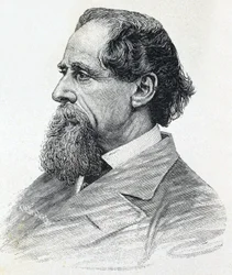 Porträtt av Charles Dickens