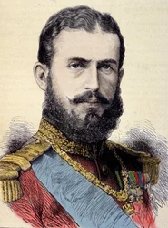 Porträtt av Charles I (Carol I) (1839-1914), kung av Rumänien.