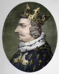 Porträtt av Karl V den vise (1338 - 1380), kung av Frankrike