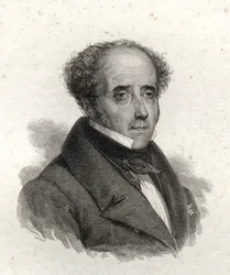 Porträtt av Chateaubriand, gravyr från 1800-talet