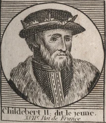 Porträtt av Childebert II