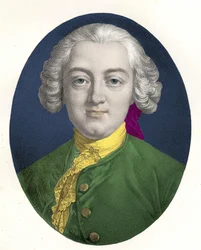 Porträtt av Claude Adrien Helvétius (1715 - 1771), fransk filosof.