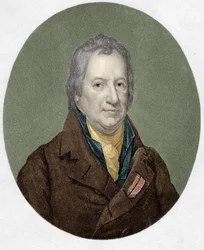 Porträtt av Claude Louis, greve Berthollet (1748 - 1822), fransk kemist.