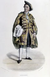Porträtt av Claude Louis Seraphin Barizain (eller Barisain), dit Monrose