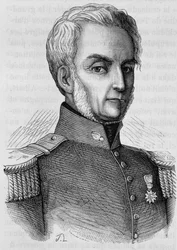 Porträtt av Courtais. Gravyr från slutet av 1800-talet i "Histoire de France"" av H. Martin.