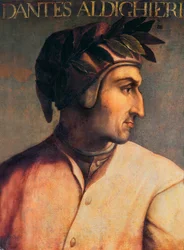 Porträtt av Dante Alighieri (1265-1321)