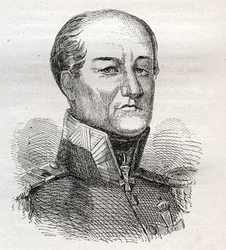 Porträtt av David Hendrik, Baron Chasse 1765-1849 - gravyr