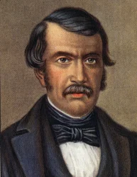 Porträtt av David Livingstone, skotsk missionär och upptäcktsresande i Afrika.