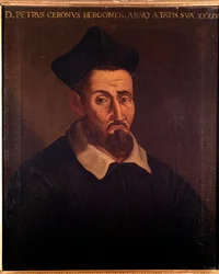 Porträtt av Domenico Pietro Ceron, italiensk musikteoretiker, sångare och präst (målning