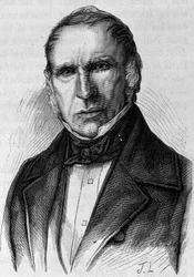 Porträtt av Dupin Ainé (1783 - 1865). Gravyr från slutet av 1800-talet i "Histoire de France"" av H. Martin.
