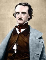 Porträtt av Edgar Allan Poe (1809-1849), amerikansk författare.