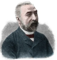 Porträtt av Emile Combes (1835-1921), fransk politiker.