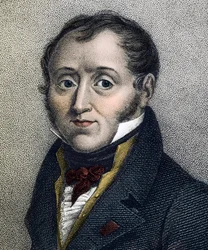 Porträtt av Emmanuel de Las Cases (1766-1842) fransk historiker - gravyr från 1800-talet