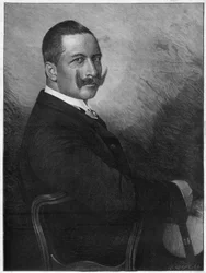Porträtt av kejsar Vilhelm II (1859-1941) (Kaiser Wilhelm II, tysk kejsare och kung av Preussen) 1899