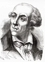 Porträtt av Etienne Clavière (1768 - 1793), finansminister i Girondin-regeringen (mars 1792) - i Histoire de France av Henri Martin. n.d. 1800-talet.