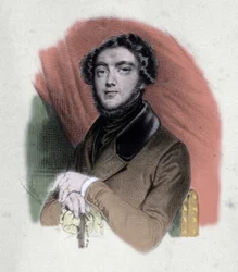 Porträtt av Eugene Sue (1804-1857), fransk författare.